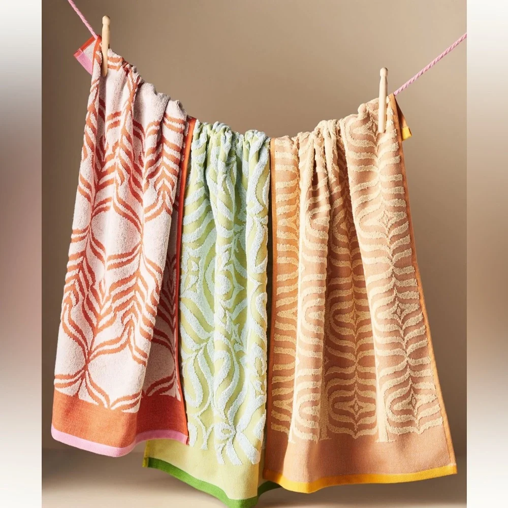 New Anthropologie Doni Terry Dish Towels, Set of 3